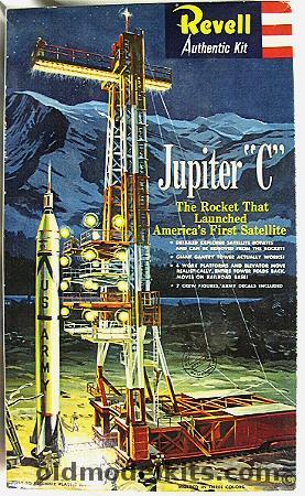 Revell 1/100 Jupiter C - With Working Gantry / Elevator / Explorer Satellite And Crew, H1819-198 plastic model kit